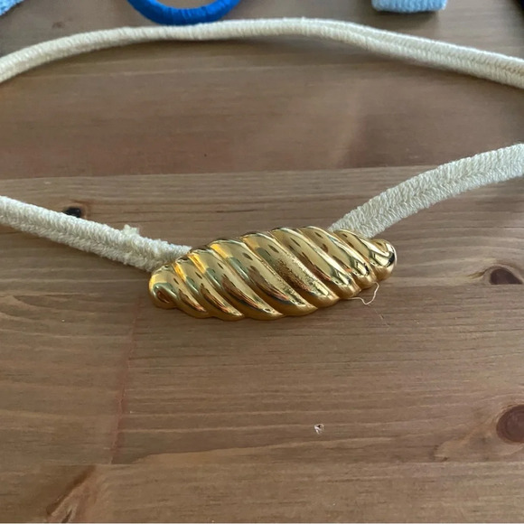 St John Santana Knit Stretch Waist Belt Navy And Blue Cords & Buckle Bundle XS-S - Picture 4 of 7